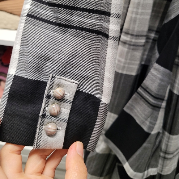 Charles Jeffrey Loverboy buckle pleated cotton-tartan midi dress (size S) - Picture 7 of 8